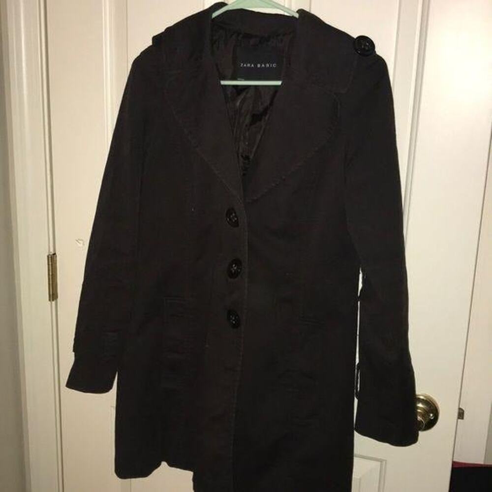 Zara Basic Dark Purple Lightweight Jacket M - image 4